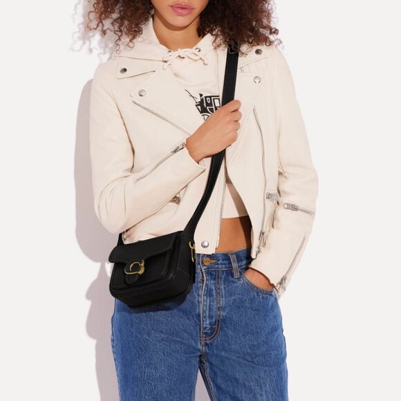 Coach Polished Tabby 19 Leather Messenger Bag - Picture 3 of 3